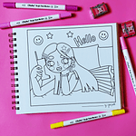 Libro para Colorear Chicle Rosa By Javipinkk