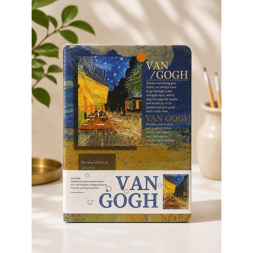 Cuaderno empastado Van Gogh y Monet 