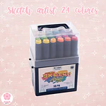 Set 24 Marcadores Sketch Doble Punta Mooving