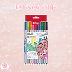 Set 10 tiralíneas de colores 0.4 Filgo 