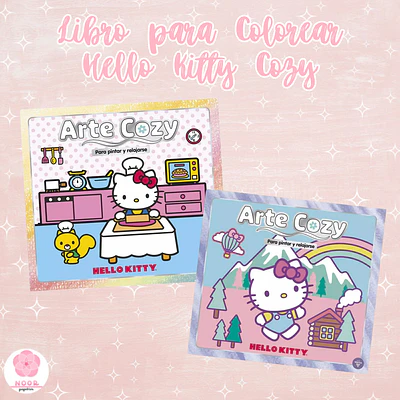 Libro para Colorear Hello Kitty Cozy