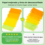 Ohuhu Pupe B Paper Friendly 40 marcadores base de agua + libro para colorear Ohuhu