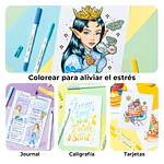 Ohuhu Pupe B Paper Friendly 40 marcadores base de agua + libro para colorear Ohuhu