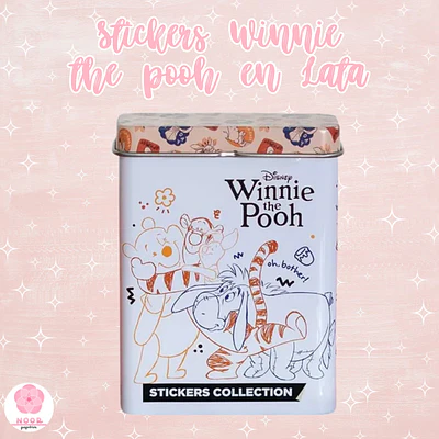 Lata Coleccionable de Stickers Winnie the Pooh Wero