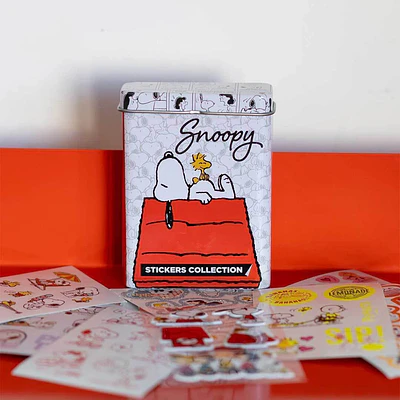 Lata Coleccionable de Stickers Snoopy Wero