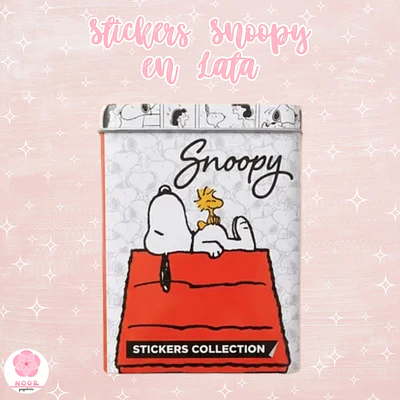 Lata Coleccionable de Stickers Snoopy Wero