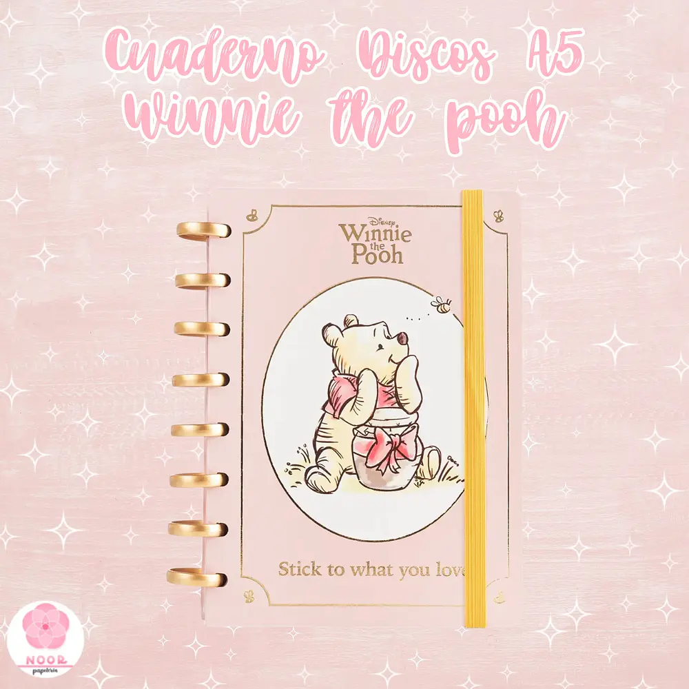 Cuaderno Discos Mooving A5 Winnie the pooh