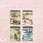 Librito de Stickers para Journaling 20 Hojas