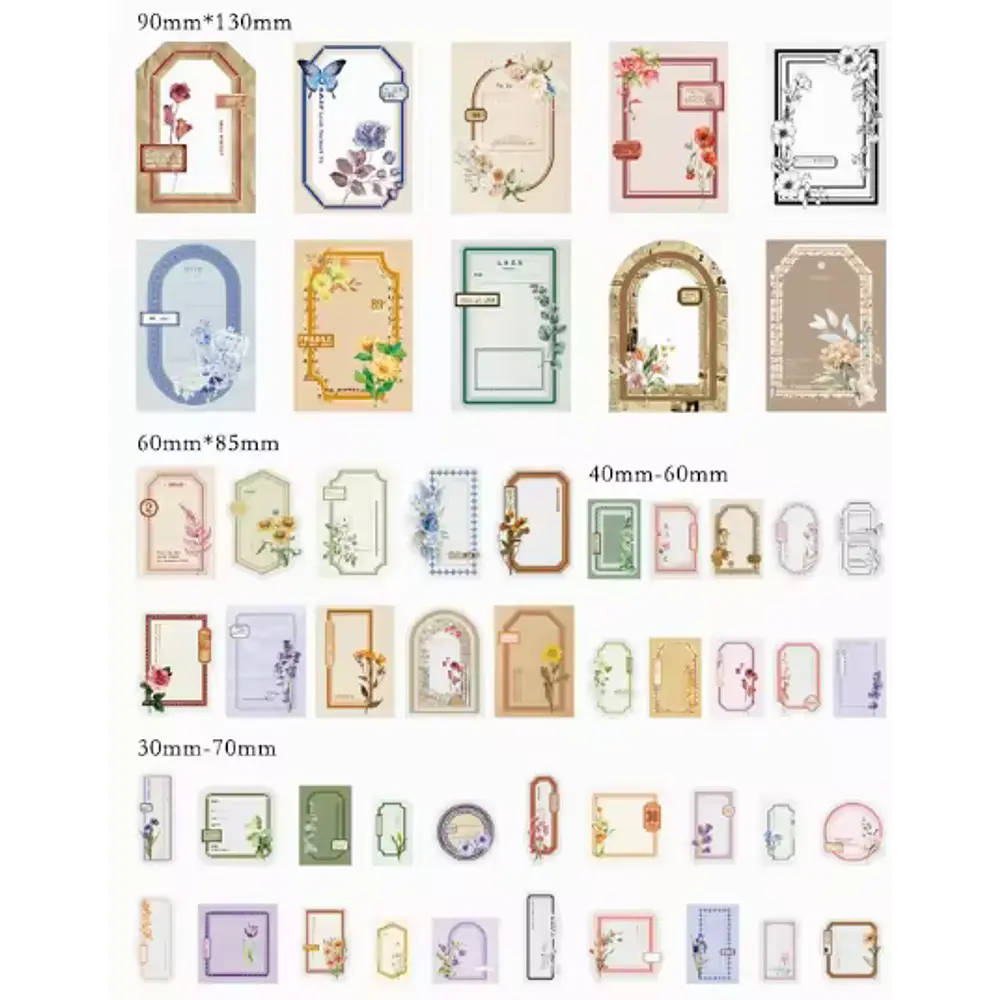 Set de Papeles Decorativos para Journaling 100 piezas