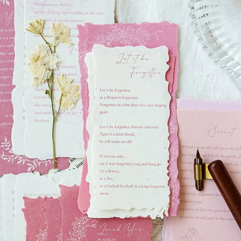 Set de Papeles Decorativos Retro Poetic 30 Hojas