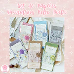 Set de Papeles Decorativos Retro Poetic 30 Hojas