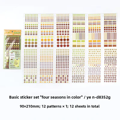 Set de 1200 Stickers para Planner y Journaling