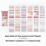 Set de 1200 Stickers para Planner y Journaling
