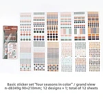 Set de 1200 Stickers para Planner y Journaling