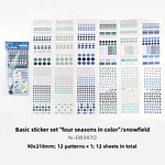 Set de 1200 Stickers para Planner y Journaling