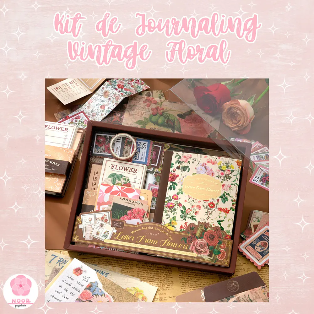 Kit de Journaling Vintage Floral