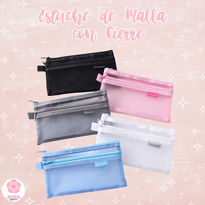Estuche de Malla con Cierre