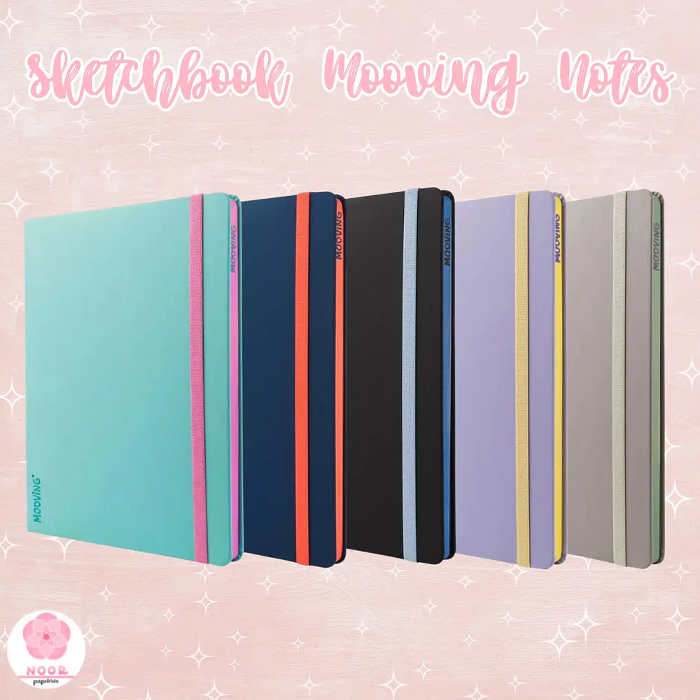 Sketchbook Mooving Notes 19 x 24 cm – 80 Hojas