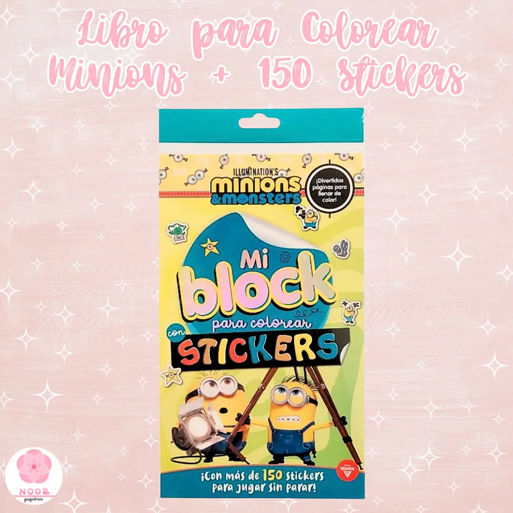 Libro para Colorear Minions + 150 Stickers