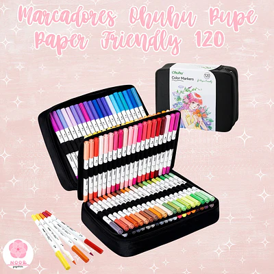Marcadores Ohuhu Pupe Paper Friendly 120 Colores