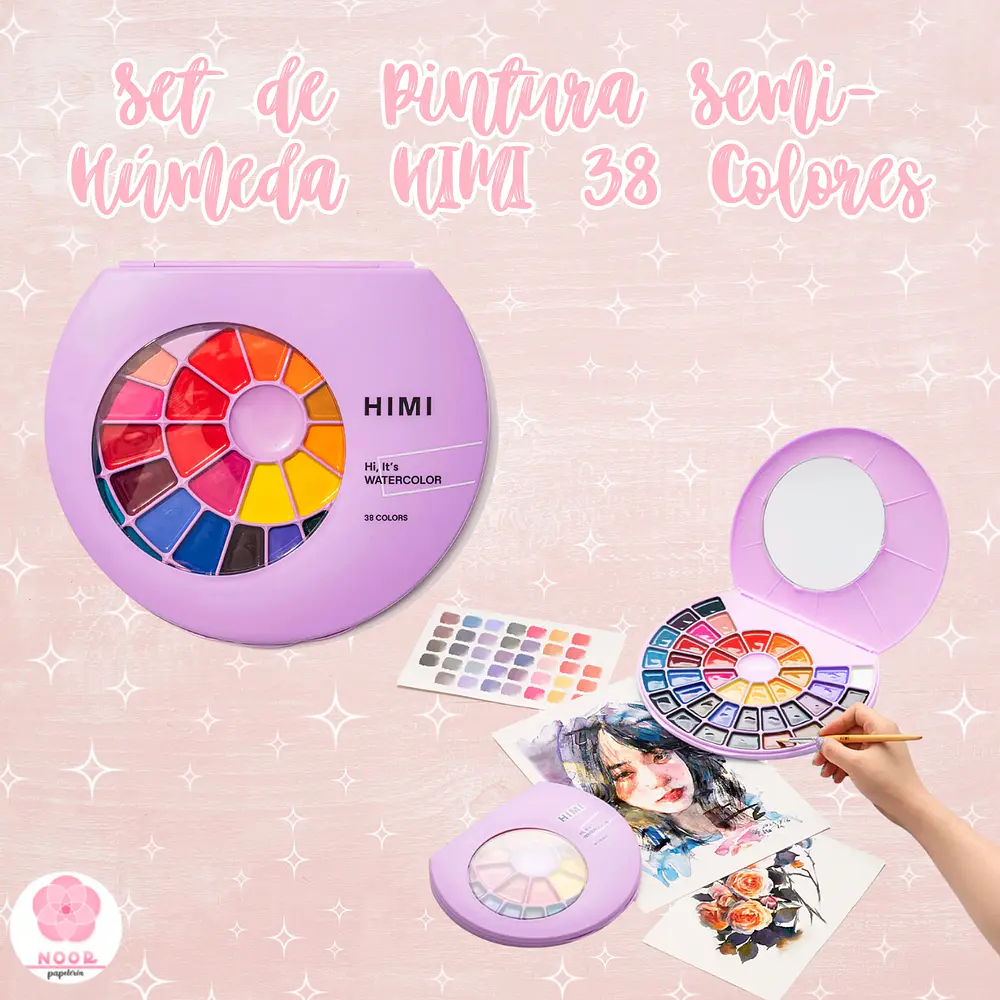 Set de Pintura Semi-Húmeda HIMI 38 Colores
