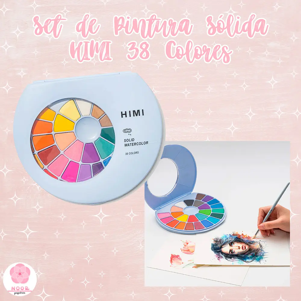 Set de Pintura Sólida HIMI 38 Colores