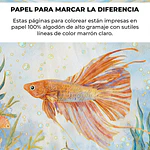 Libro para Colorear de Acuarela Grabie 100% Algodón