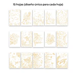 Libro para Colorear de Acuarela Grabie 100% Algodón
