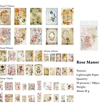 Set de Papeles Decorativos para Journaling 100 piezas
