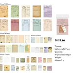 Set de Papeles Decorativos para Journaling 100 piezas