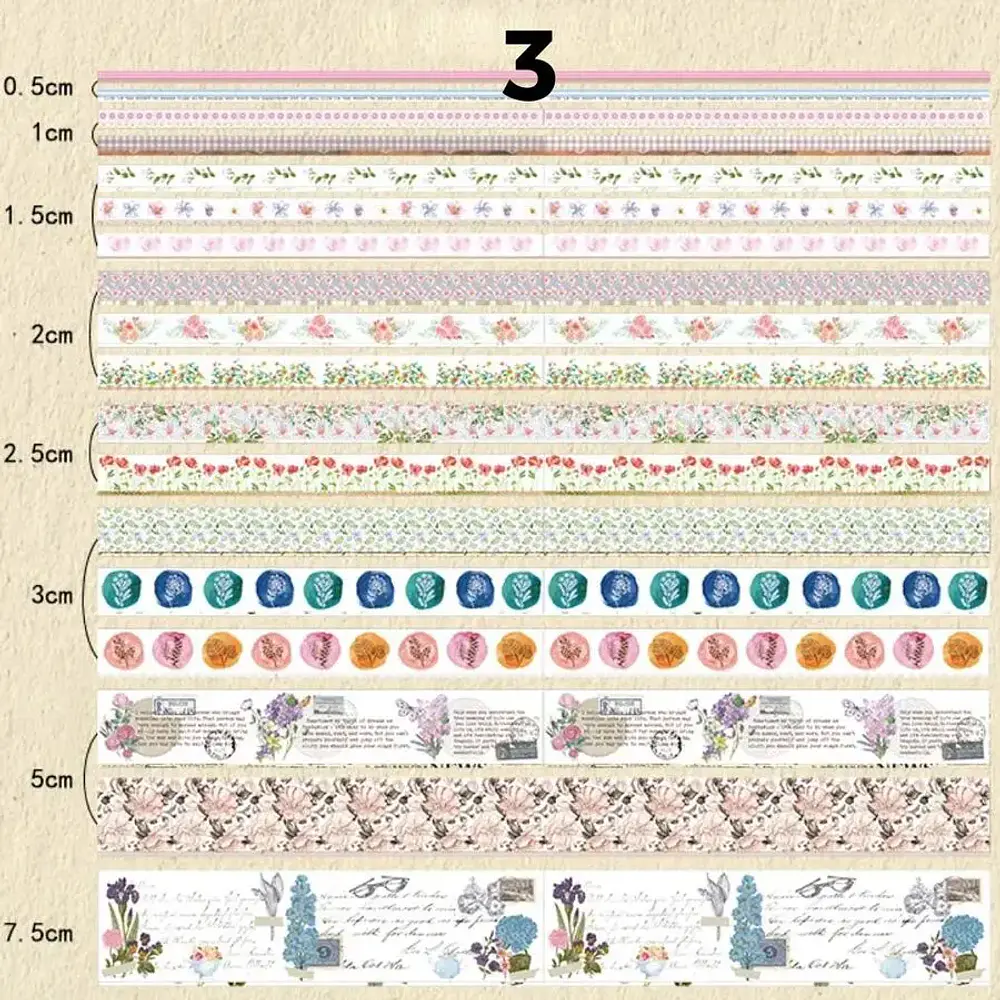 Set de 18 Washi Tapes Decorativos