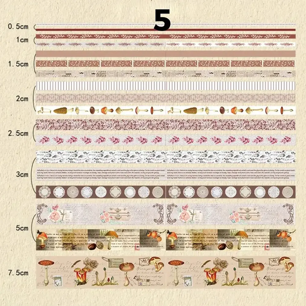Set de 18 Washi Tapes Decorativos