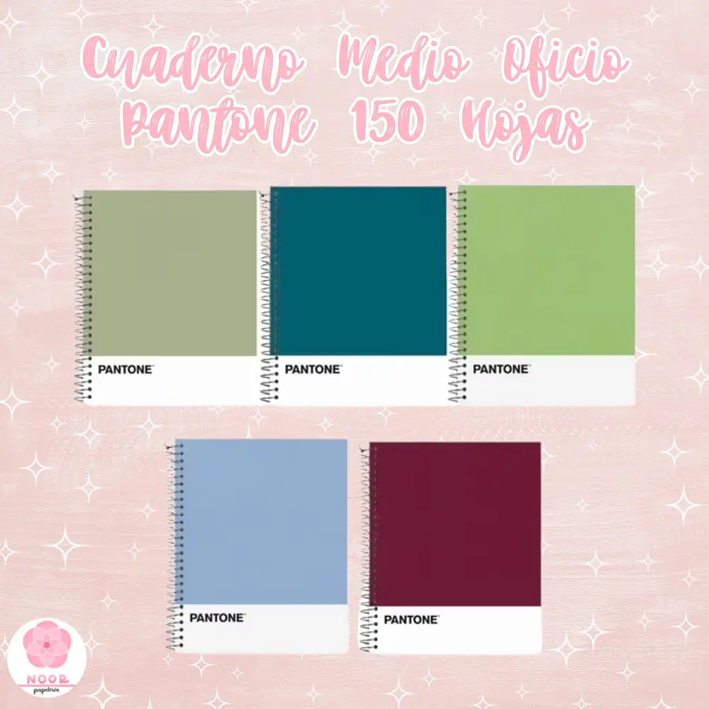 Cuaderno Medio Oficio Pantone 150 Hojas