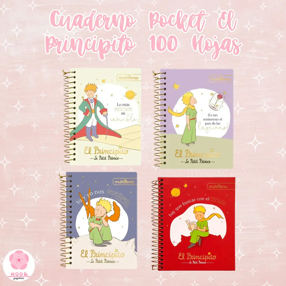 Cuaderno Pocket El Principito 100 Hojas