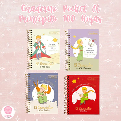Cuaderno Pocket El Principito 100 Hojas