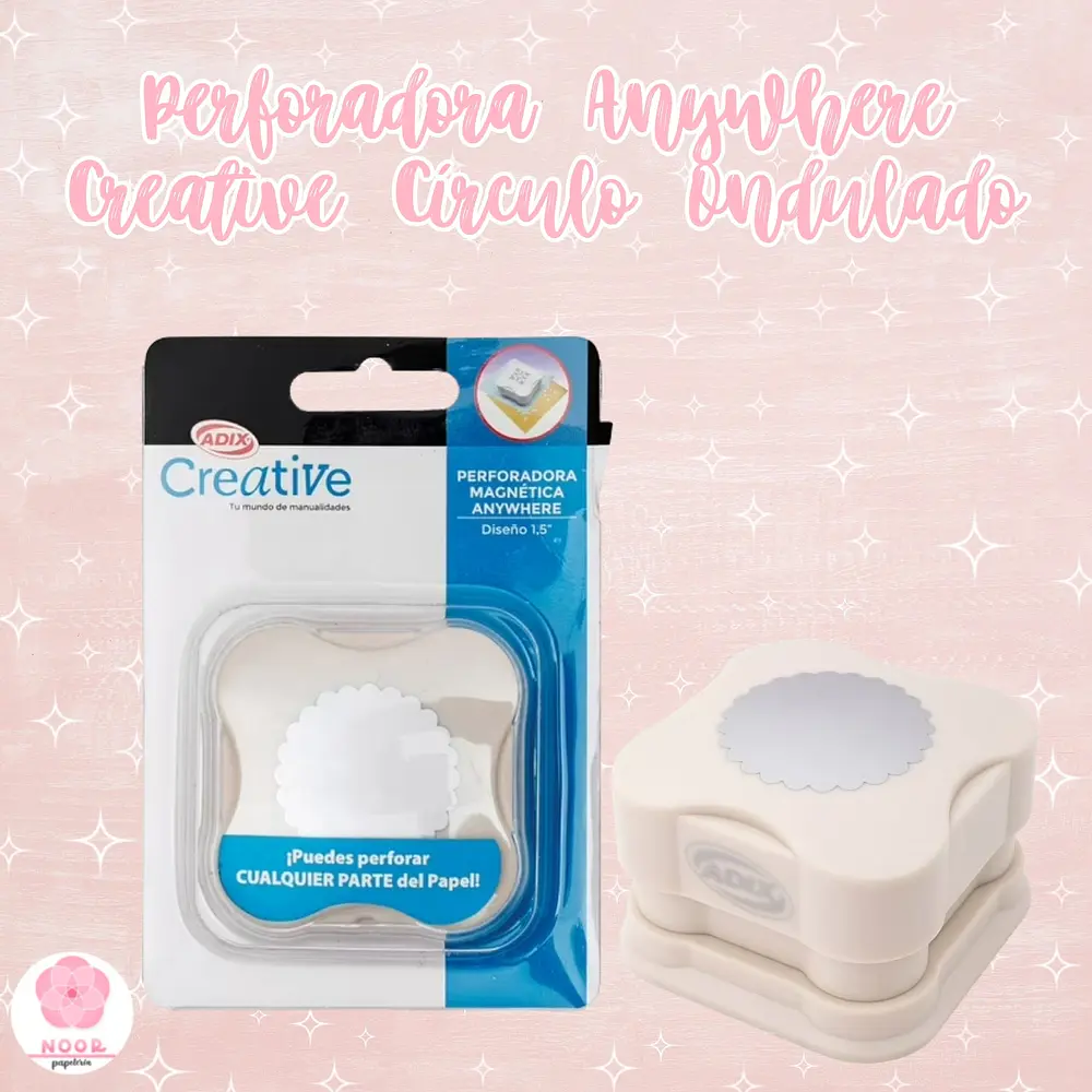 Perforadora Anywhere Creative – Círculo Ondulado 1,5