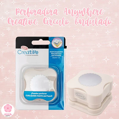 Perforadora Anywhere Creative – Círculo Ondulado 1,5