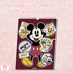 Calendario de Pared Mooving 2027 Mickey & Friends