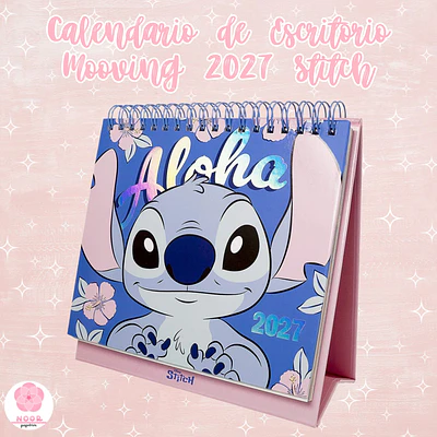 Calendario de Escritorio Mooving 2027 Stitch