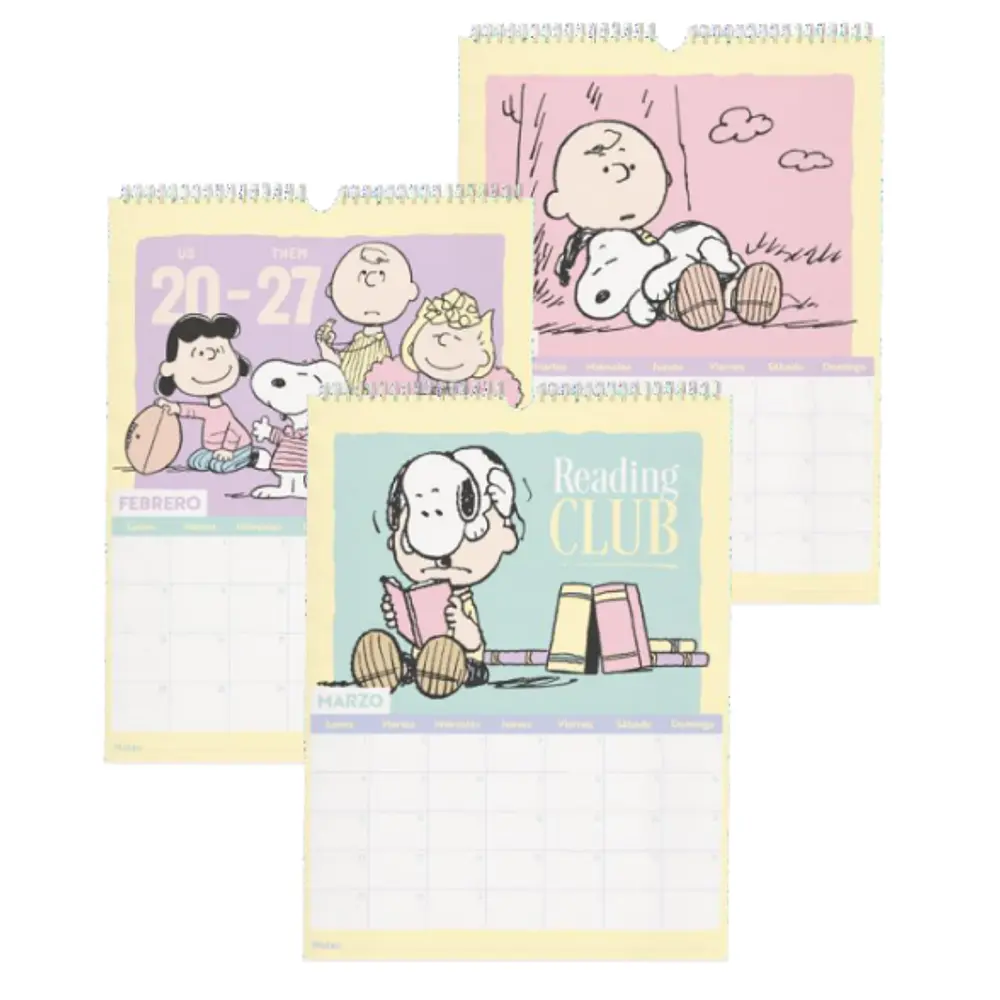 Calendario de Pared Mooving 2027 Snoopy