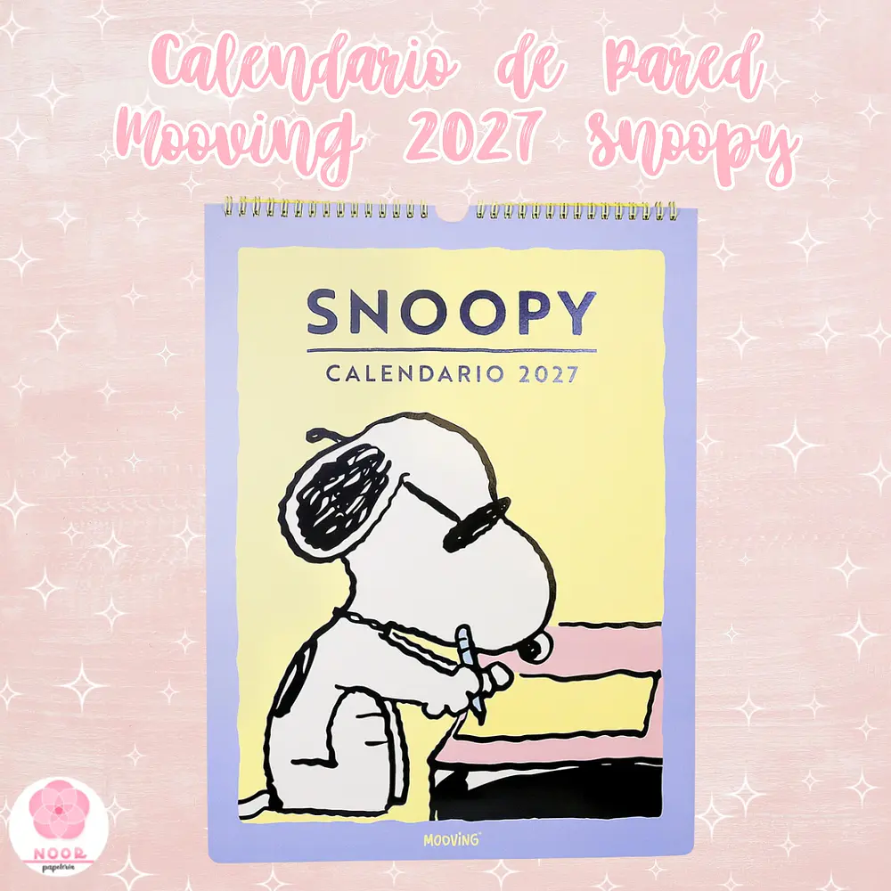 Calendario de Pared Mooving 2027 Snoopy