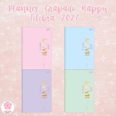 Planner Grapado Happy Tilibra 2027 