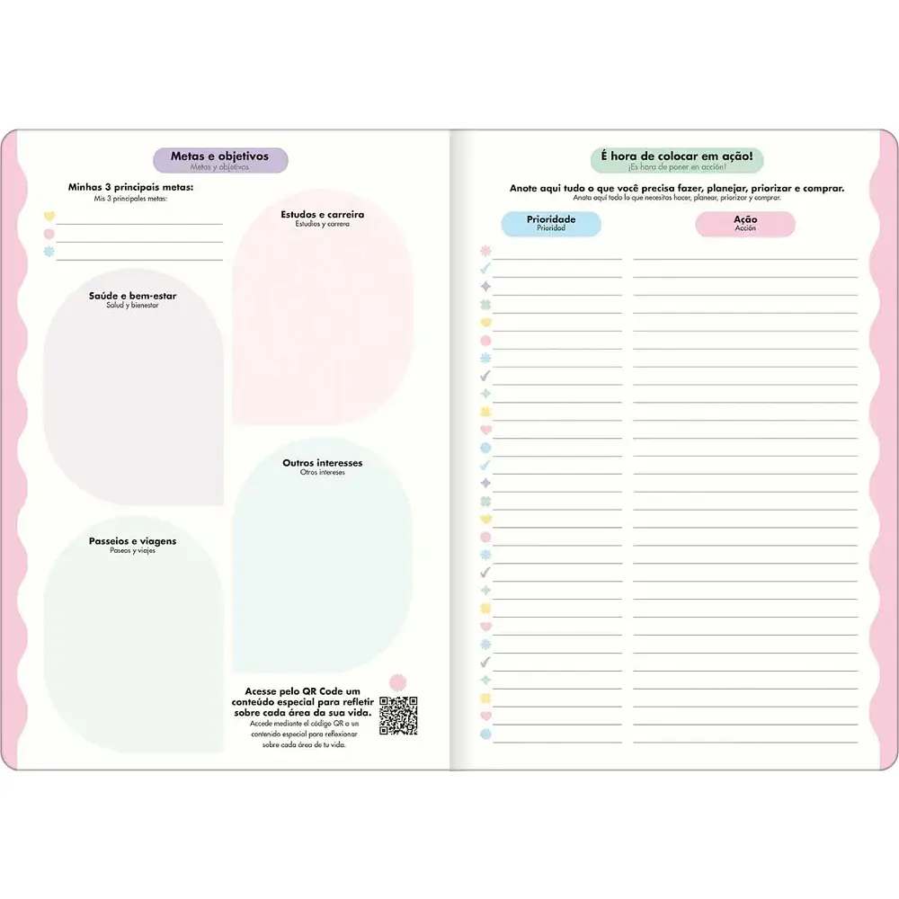 Planner Grapado Happy Tilibra 2027 