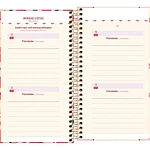 Agenda semanal de bolsillo Amarena Cherry & Bows 2027 Tilibra