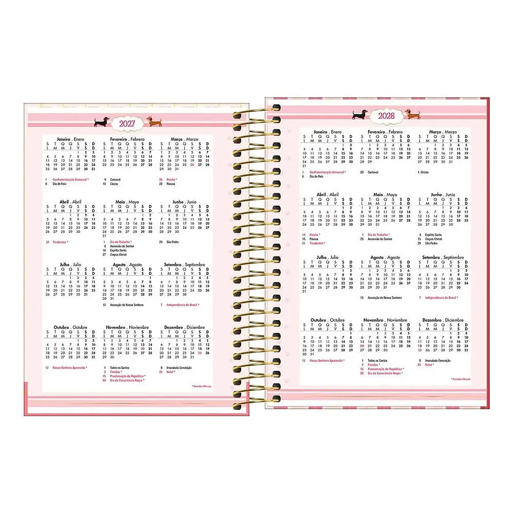 Agenda diaria Brownie 2027 Tilibra