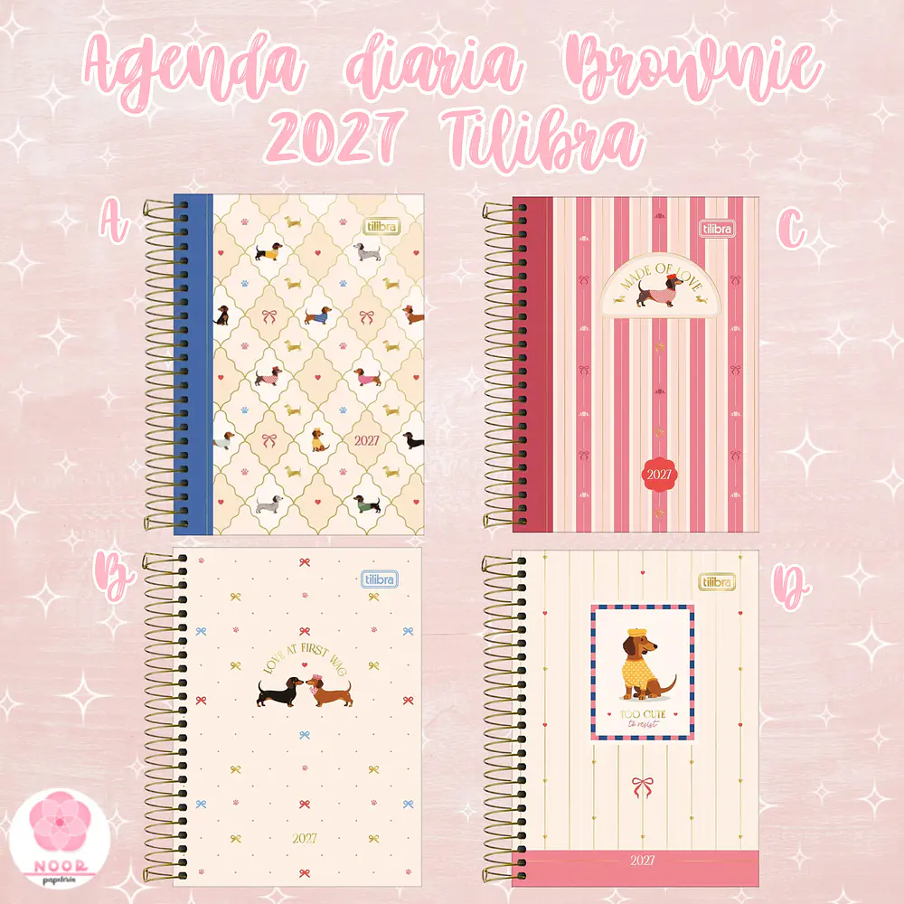 Agenda diaria Brownie 2027 Tilibra
