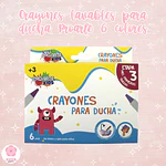 Crayones lavables para ducha Proarte 6 colores