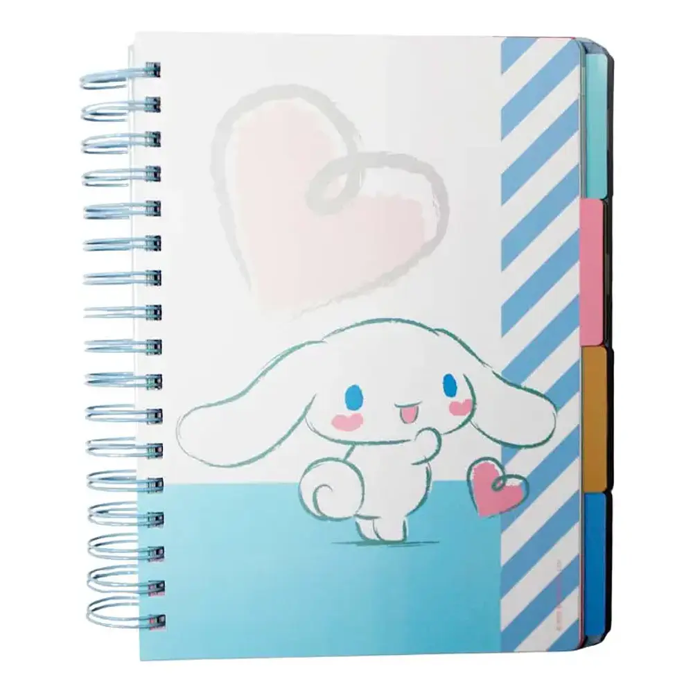 Planner Cinnamoroll Ascott con espiral 144 hojas