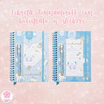 Libreta Cinnamoroll con bolígrafo y stickers