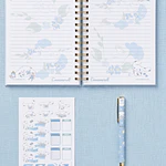 Libreta Cinnamoroll con bolígrafo y stickers